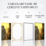 İstanbul Sultan Ahmet Camii Şerif Yağlı Boya Tablo resmi