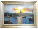 İstanbul Galata Köprüsü ve Kulesi Yağlı Boya Tablo resmi