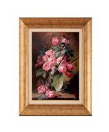 Pembe Güller ve Vazo Yağlı Boya Tablo resmi