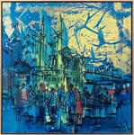 İstanbul Ortaköy Manzarası Yağlı Boya Tablosu resmi