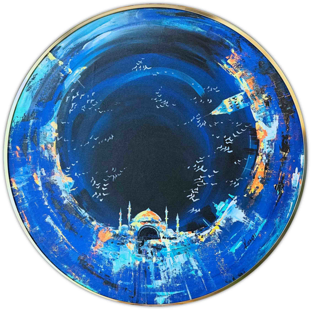 İstanbul Girdabı Yağlı Boya Tablo resmi