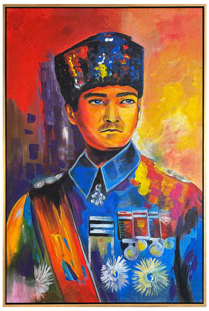 Komutan Atatürk Yağlı Boya Tablo resmi
