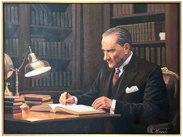 Kemal Atatürk Yağlı Boya Tablo resmi