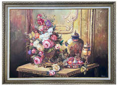 Çiçekler ve Meyveler Yağlı Boya Tablo resmi