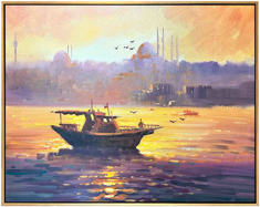 Eminönü Balıkçıları Yağlı Boya Tablo resmi