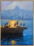 Eminönü'nün Balıkçıları Yağlı Boya Tablo resmi
