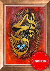 İslam Dini Yağlı Boya Tablo resmi