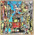 Taksim'in Enerjisi Yağlı Boya Tablo resmi