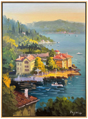 Boğazdaki Yalılar Yağlı Boya Tablo resmi