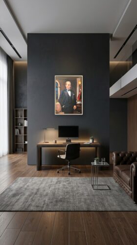 Mustafa Kemal Atatürk Portresi Yağlı Boya Tablo