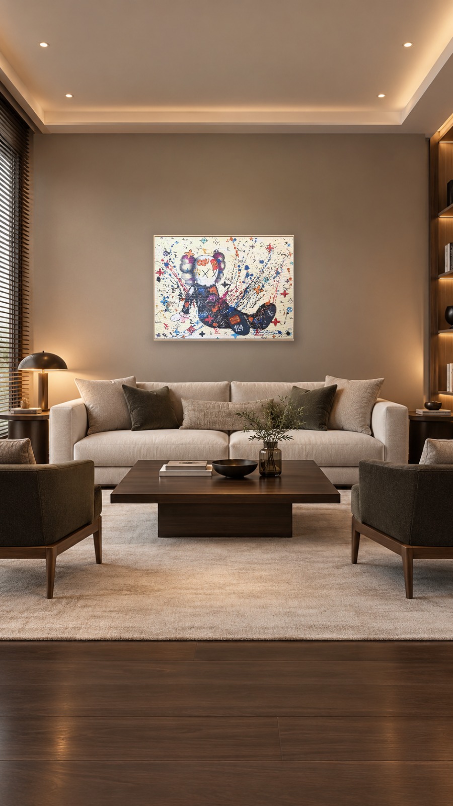 Modern Pop Art Figürlü Yağlı Boya Tablo - Görsel 3